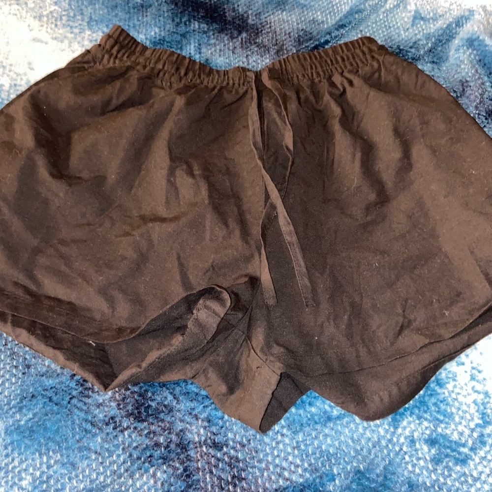 Black flowy shorts